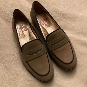 Anne Klein Olive Green Penny Loafers - Women